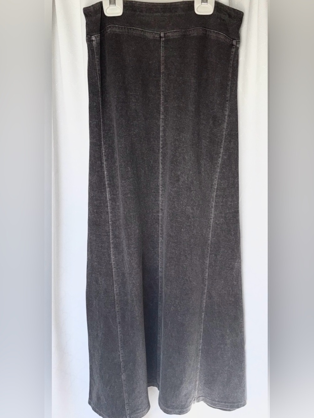 Poetry Grey natural fibers Hemp Cotton blend Maxi Skirt US 6